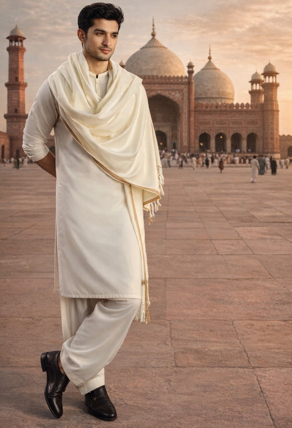 ANSI Pure Wool Kashmiri Shawl